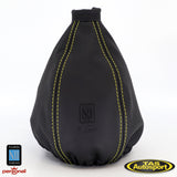 Nardi Leather Yellow Stitching Shift Boot Gaiter