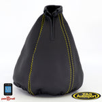 Nardi Leather Yellow Stitching Shift Boot Gaiter