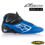 ALPINESTARS TECH-1 K V2 SHOE 312 BLUE/BLACK/WHITE