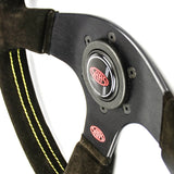 STEERING WHEEL SUEDE CORSA 13" / 330MM INDICATOR CONTOURED GRIP