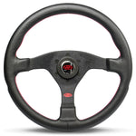 STEERING WHEEL LEATHER LUSSO 14" / 350MM CONTOURED GRIP