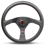 STEERING WHEEL LEATHER SPRINT 14" / 350MM ROUNDED GRIP