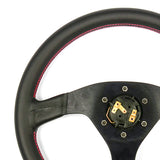 STEERING WHEEL LEATHER SPRINT 14" / 350MM ROUNDED GRIP