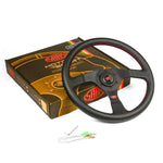 STEERING WHEEL LEATHER SPRINT 14" / 350MM ROUNDED GRIP