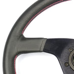 STEERING WHEEL LEATHER SPRINT 14" / 350MM ROUNDED GRIP