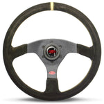 STEERING WHEEL SUEDE SPRINT 14" / 350MM INDICATOR ROUNDED GRIP