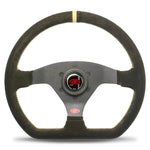 STEERING WHEEL SUEDE RACING 12.6" / 320MM INDICATOR ROUNDED GRIP