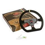 STEERING WHEEL SUEDE RACING 12.6" / 320MM INDICATOR ROUNDED GRIP