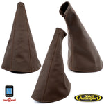 Nardi Brown Smooth Leather Hand Brake Gaiter