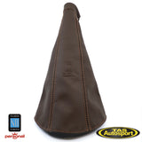 Nardi Brown Perforated Leather Hand Brake Gaiter