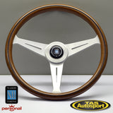 Nardi ND Classic Mahogany Satin Spokes 390 Steering Wheel