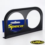 Speco 2" 52mm Dual Gauge Mounting Panel Black