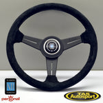 Nardi Classic Suede Black Stitching 330 Steering Wheel