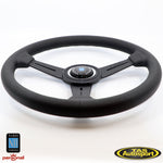 NARDI ND CLASSIC BLACK STITCHING 340mm STEERING WHEEL