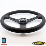 NARDI ND CLASSIC BLACK STITCHING 340mm STEERING WHEEL