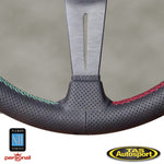 Nardi Deep Corn Leather 3 Sector Stitching Steering Wheel