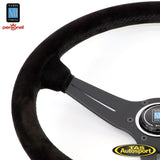 NARDI DEEP CORN Suede Black Stitching 350mm Steering Wheel WHEEL