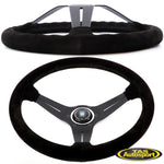 NARDI DEEP CORN Suede Black Stitching 350mm Steering Wheel WHEEL