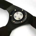 Steering Wheel Suede 14" ADR Black Flat Bottom