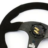 Steering Wheel Suede 14" ADR Black Spoke