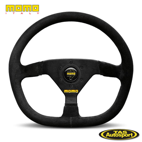 MOMO MOD 88 Flat Bottom Suede 320mm Steering Wheel