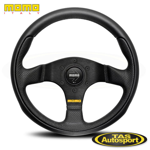 MOMO Team 300mm Leather Steering Wheel