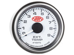 Exhaust Temp Gauge 0°-900° 52mm White Muscle Series