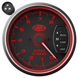 Tachometer 0-8K Shiftlite 3-3/4 Black Muscle Series