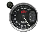 Tachometer 0-10K Shiftlite 5" Black Muscle Series