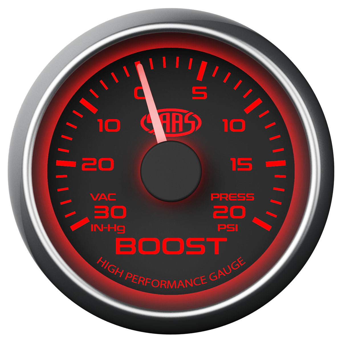 Boost Gauge 30inHg-20psi 52mm Black Muscle Series – Tas Autosport