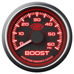 Boost Gauge Diesel 0-60 psi 52mm Black Muscle Series