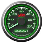 Boost Gauge Diesel 0-60 psi 52mm Black Muscle Series