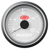 Boost Gauge Diesel 0-20 psi 52mm White Muscle Series