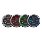 Trans Oil Temp Gauge 60°-200° 52mm Black Muscle Series