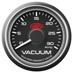 Vacuum Gauge 0-30inHg 52mm Black Muscle Series