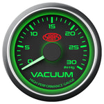 Vacuum Gauge 0-30inHg 52mm Black Muscle Series