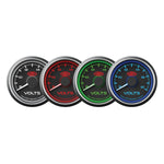 Volt Gauge 8v-18v 52mm Black Muscle Series