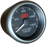 Water Temp Gauge 40°-120° 2 5/8 inch Black Muscle Series