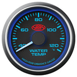 Water Temp Gauge 40°-120° 52mm Black Muscle Series