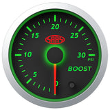 Boost Gauge Diesel 0-30 psi 52mm Black Street Series