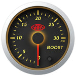 Boost Gauge Diesel 0-30 psi 52mm Black Street Series