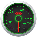 Water Temp Gauge 40°-120° 52mm Black Street Series