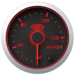 Water Temp Gauge 40°-120° 52mm Black Street Series