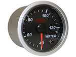 Water Temp Gauge 40°-120° 52mm Black Street Series