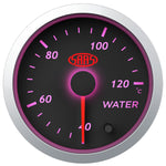 Water Temp Gauge 40°-120° 52mm Black Street Series