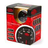 Water Temp Gauge 40°-120° 52mm Black Street Series