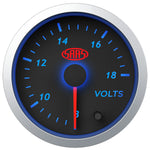 Volt Gauge 8v-18v 52mm Black Street Series