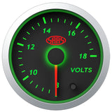 Volt Gauge 8v-18v 52mm Black Street Series