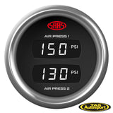 DUAL DIGITAL GAUGE AIR PRESSURE 0-290PSI 52MM TRAX