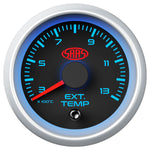 Exhaust Temp Gauge 300°-1300° 52mm Black Muscle Series 2